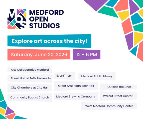 Medford Open Studios 2026 event poster